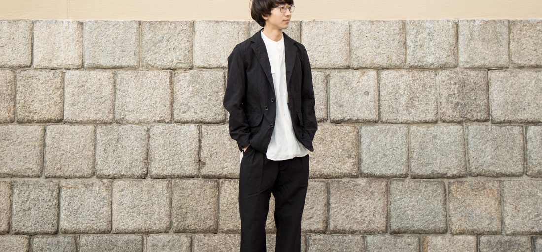 PHIGVEL BELTED 2TUCK TROUSERS フィグベル 茶